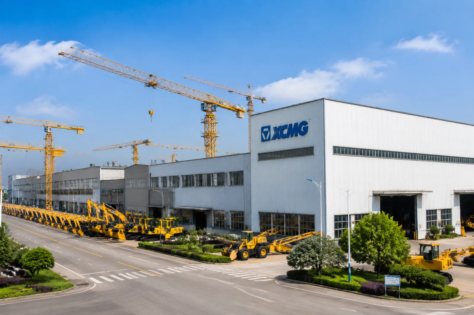 Wenjun manufacturing factory yard with equipment